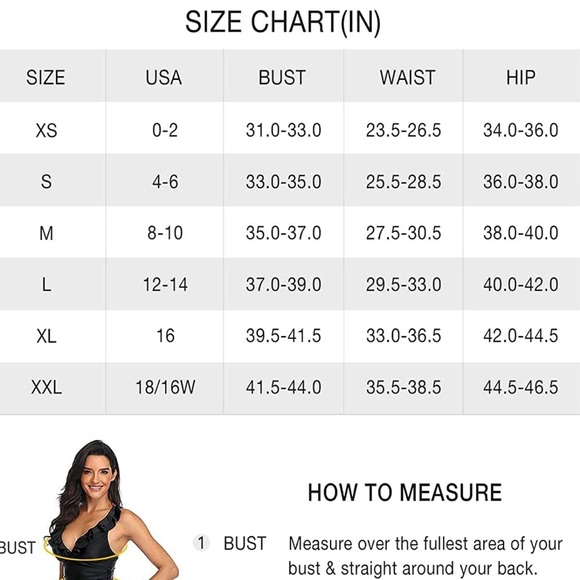 WOMEN’S | One Shoulder Ruffle Swimsuit TOP | Color is Black | Size: XL 16 | NWOT - Picture 10 of 10